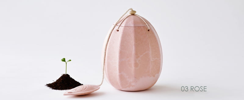 BeyondLife biologisch afbreekbare urn rose BeyondLife biologisch afbreekbare urn rose