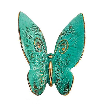 Bronzen vlinder turqoise
