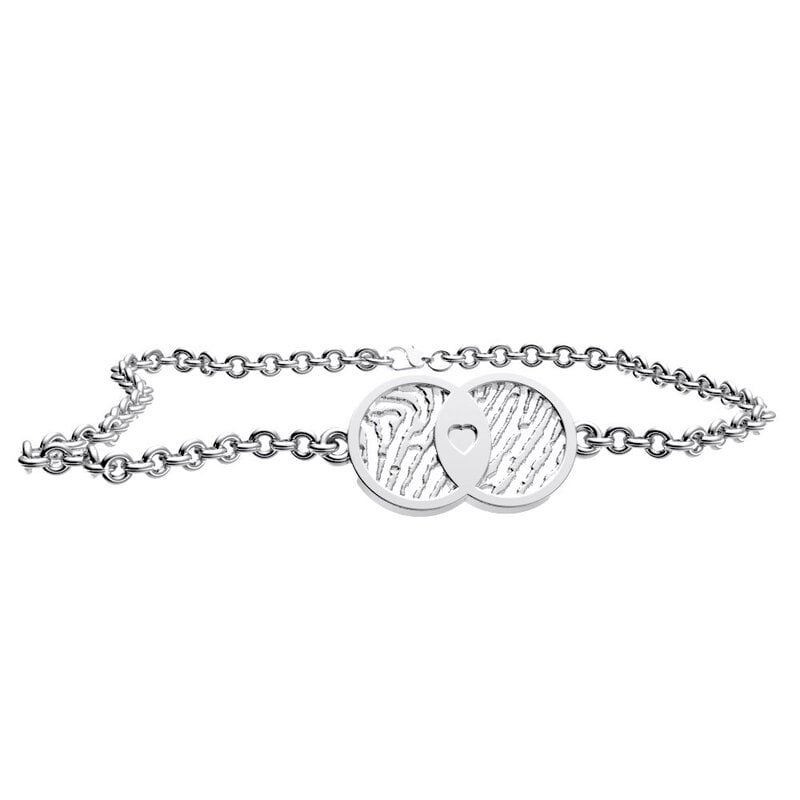 Royolz vingerafdruk armband met hart Royolz vingerafdruk armband met hart
