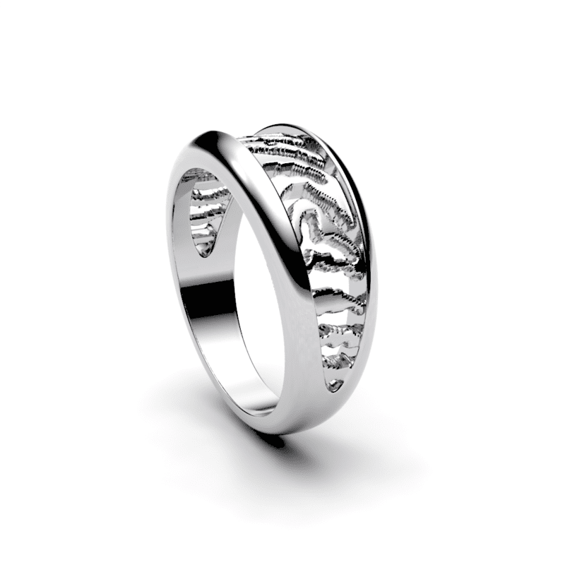 Royolz vingerafdruk zilveren ring Royolz vingerafdruk zilveren ring