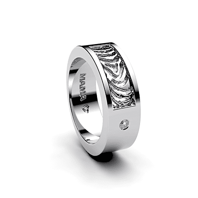 Royolz zilveren ring met steentje