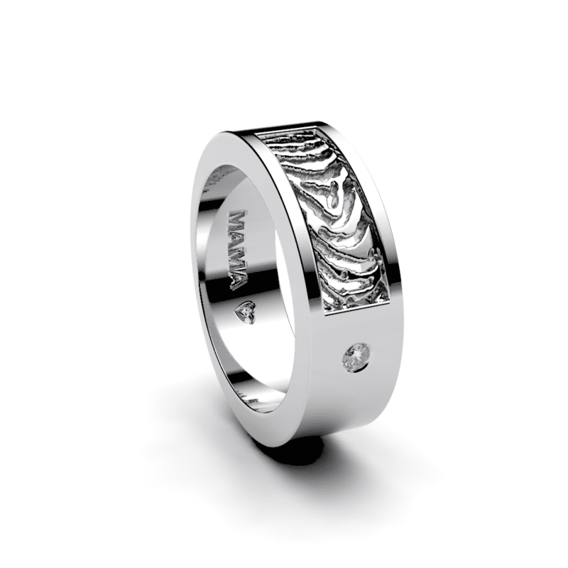 Royolz zilveren ring met steentje Royolz zilveren ring met steentje
