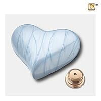 H668 Heart Child Urn Blue H668 Heart Child Urn Blue