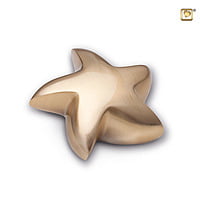 Mini Urn Ster Mat Goud Mini Urn Ster Mat Goud