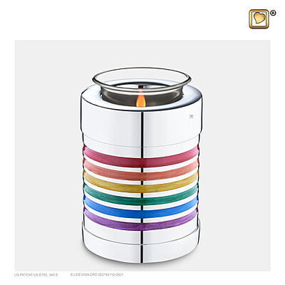 T222 Pride Rainbow Tealight Urn
