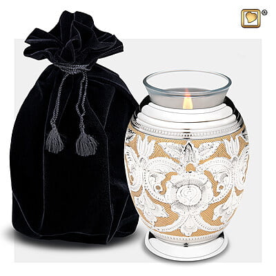 T250 Elegant Floral Tealight Urn