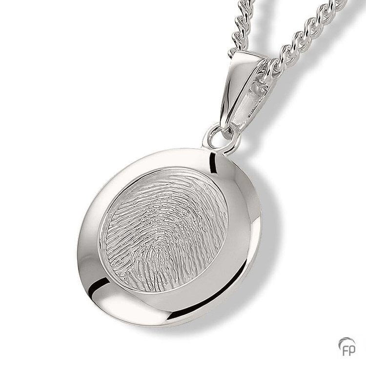 Hanger met fingerprint 925 zilver Hanger met fingerprint 925 zilver