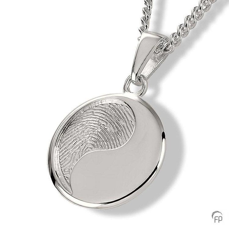 Hanger met fingerprint 925 zilver 107