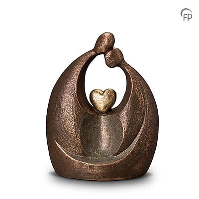 Keramische urn brons Eeuwige liefde