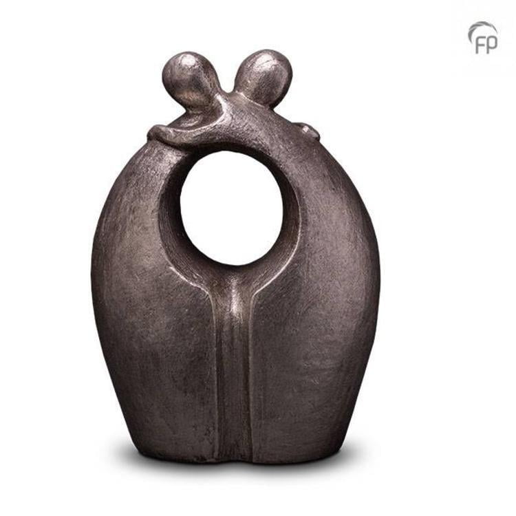 Keramische urn zilver Afscheid Keramische urn zilver Afscheid