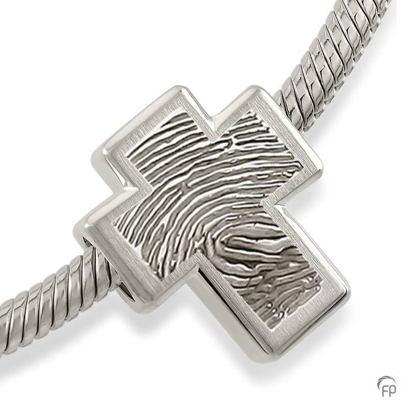MB 006.FP Assieraad Memorial Bead met fingerprint MB 006.FP Assieraad Memorial Bead met fingerprint