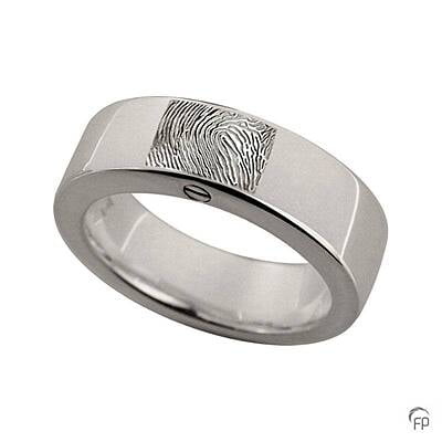 R 033.6.FP Assieraad ring glanzend met fingerprint