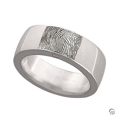 R 033.8.FP Assieraad ring glanzend met fingerprint