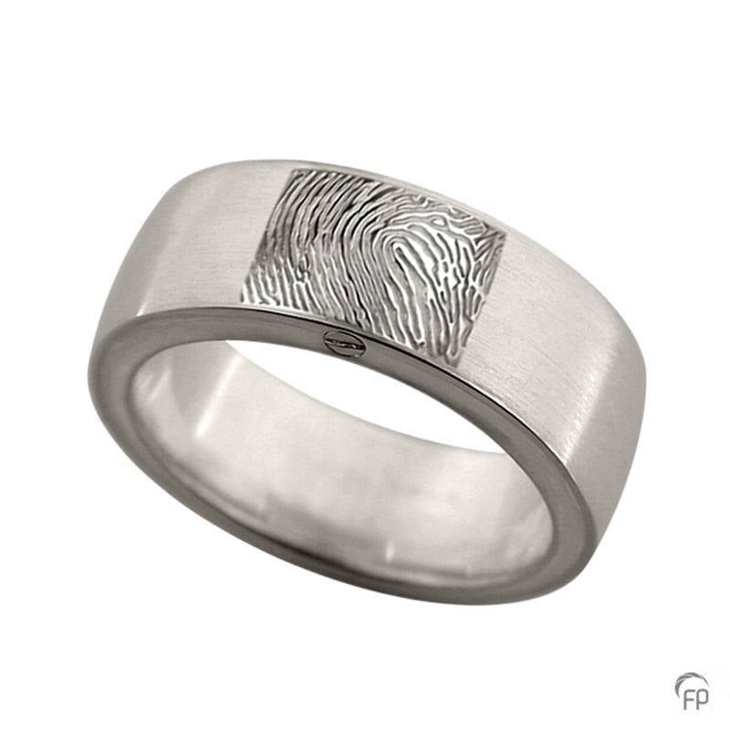 R 033.8.FPM Assieraad ring mat met fingerprint R 033.8.FPM Assieraad ring mat met fingerprint
