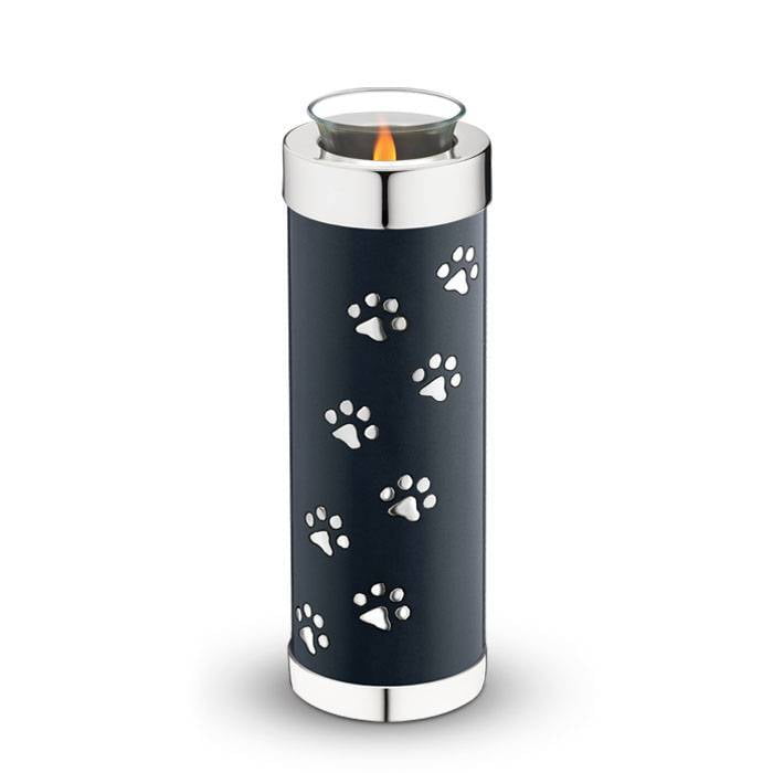 Messing dieren kaarshouder groot zwart Messing dieren kaarshouder groot zwart