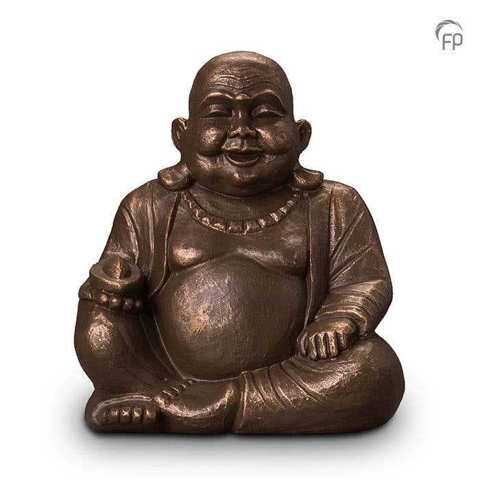 Keramische urn brons Boeddha groot Keramische urn brons Boeddha groot