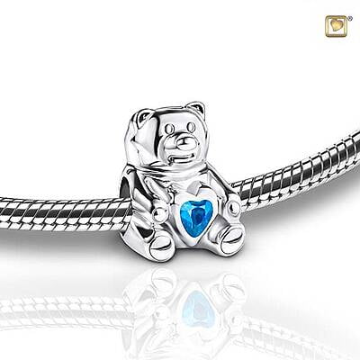 Assieraad bead Cuddle Bear blauw