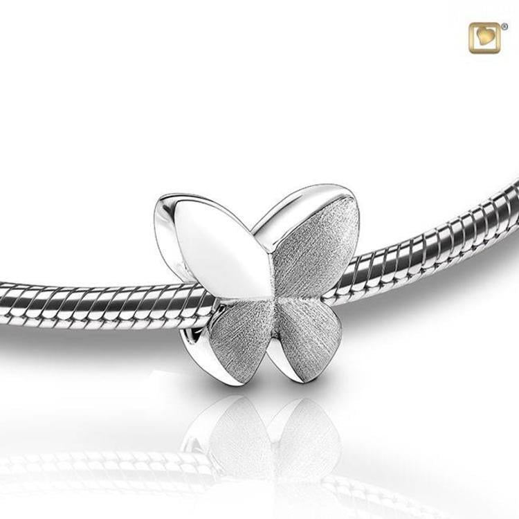 Assieraad bead Butterfly zilver Assieraad bead Butterfly zilver