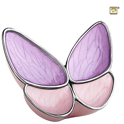 Grote LoveUrns Butterfly Urn Roze