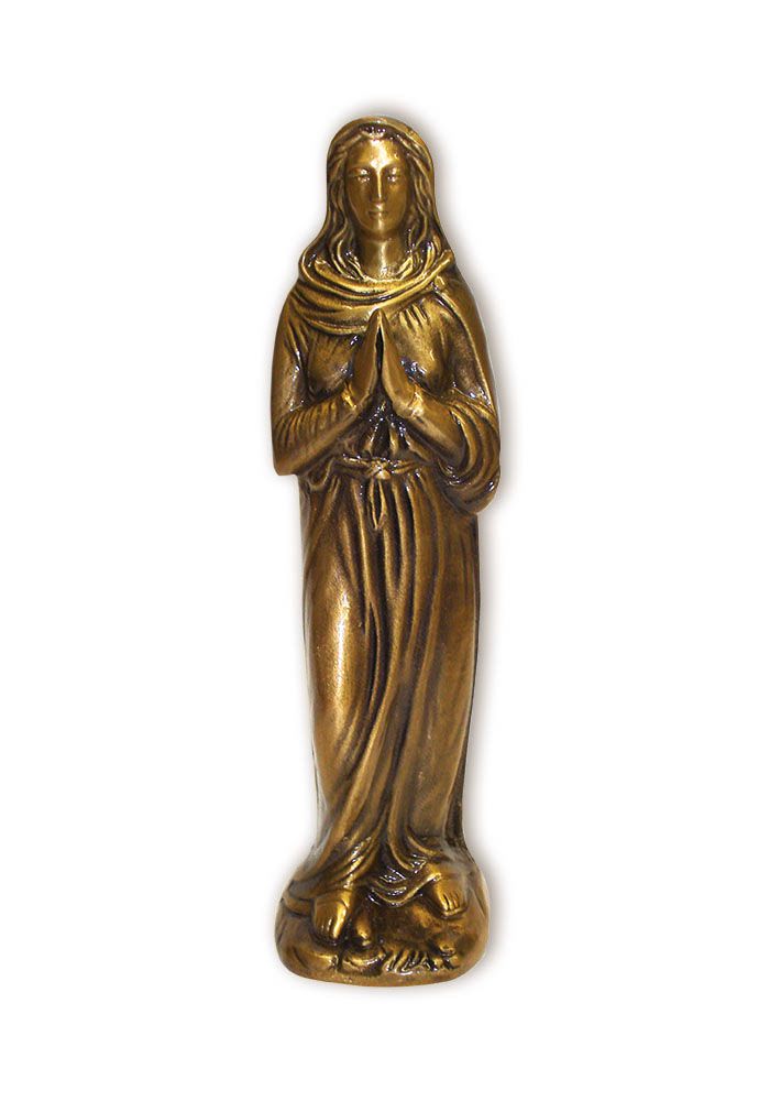 Bronzen beeld madonna