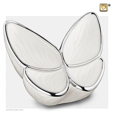 Grote LoveUrns Butterfly Urn Wit
